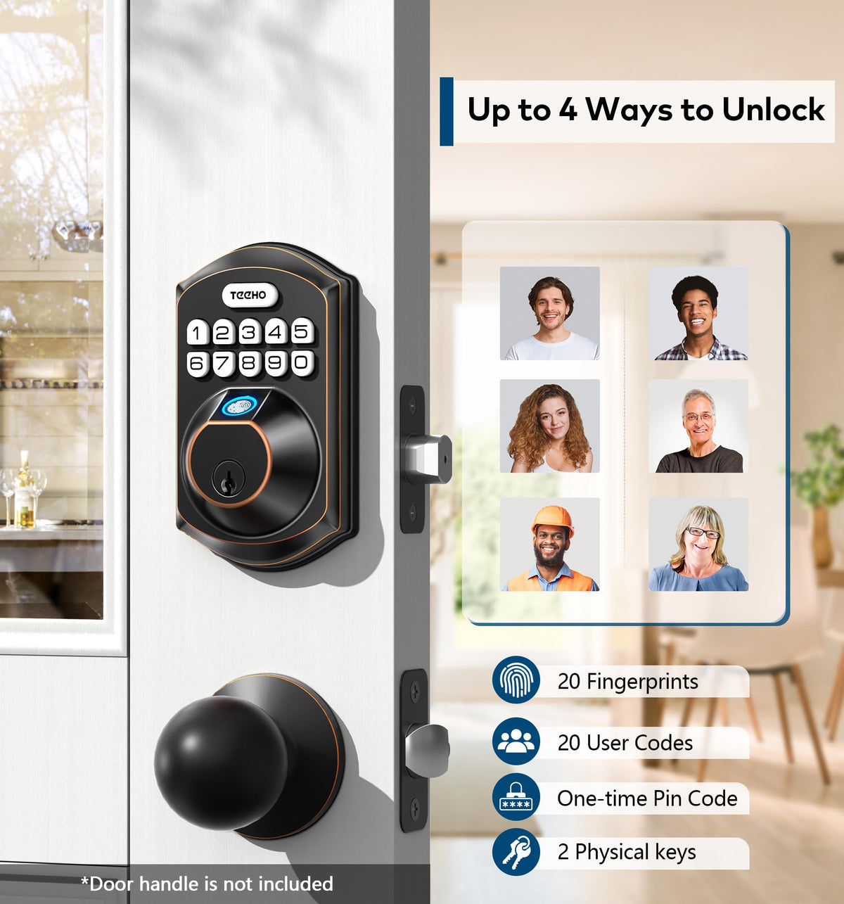 TEEHO TE002 keypad entry for convenient access