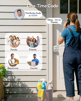 TEEHO TE003 anti-peeping password protects code visibility.