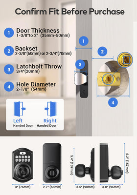 TEEHO TE003 interior knob closeup showing privacy control