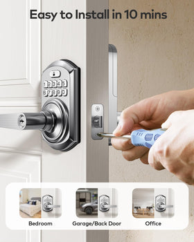 TE004 adjustable fit for various door thicknesses and backsets