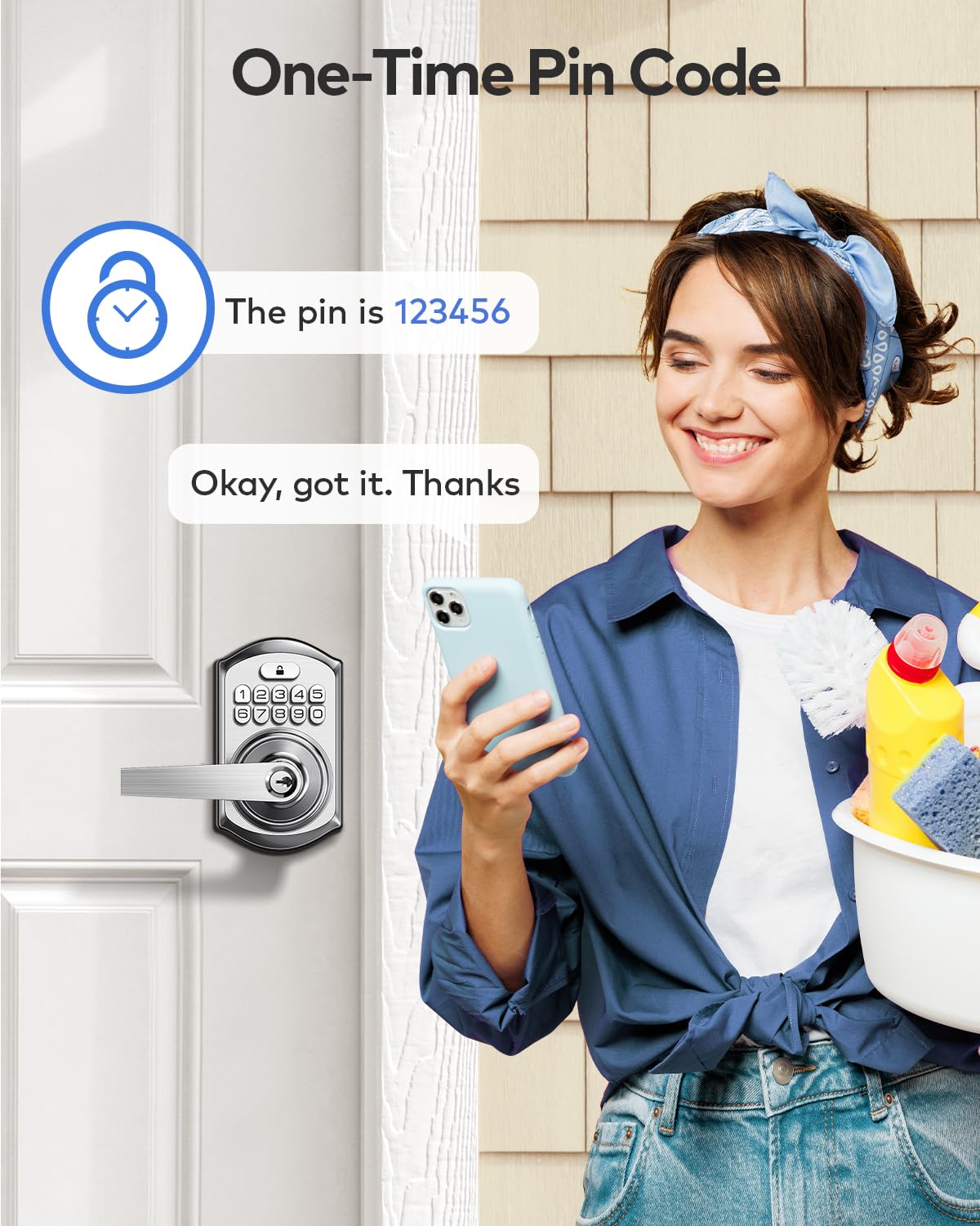 TE004 inside thumb-turn privacy mode for quick locking