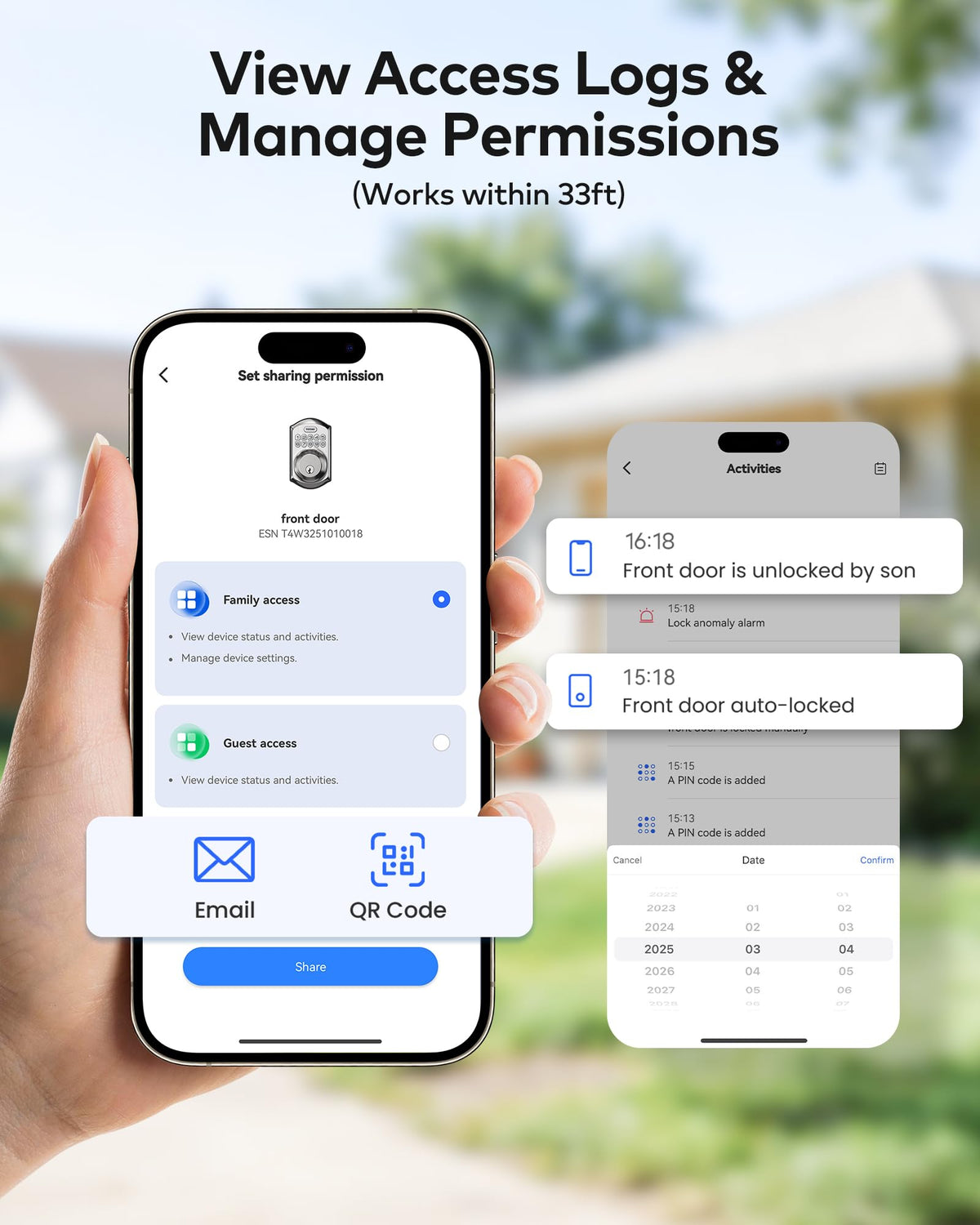 TEEHO TE018 auto-lock feature helps prevent forgotten locks after leaving the home.