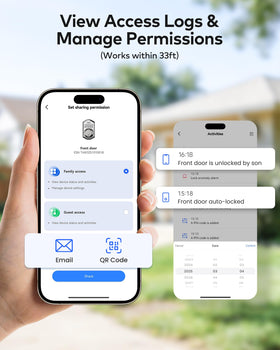 TEEHO TE018 auto-lock feature helps prevent forgotten locks after leaving the home.