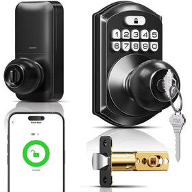 TEEHO TE018 front-door assembly showcases durable keypad and handle for secure entry