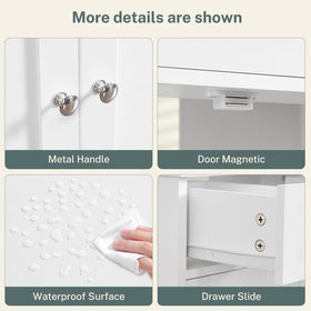 TEENFON bathroom storage keeps surfaces tidy and organized.