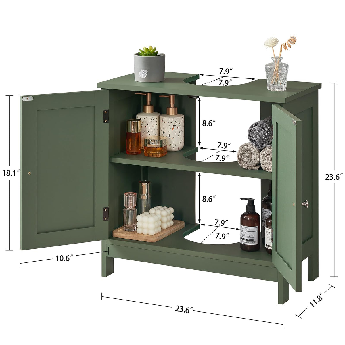 TEENFON small-bathroom storage solution keeps clutter away