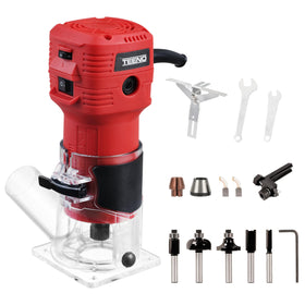 TEENO wood router with compact body and clear base for precise routing.
