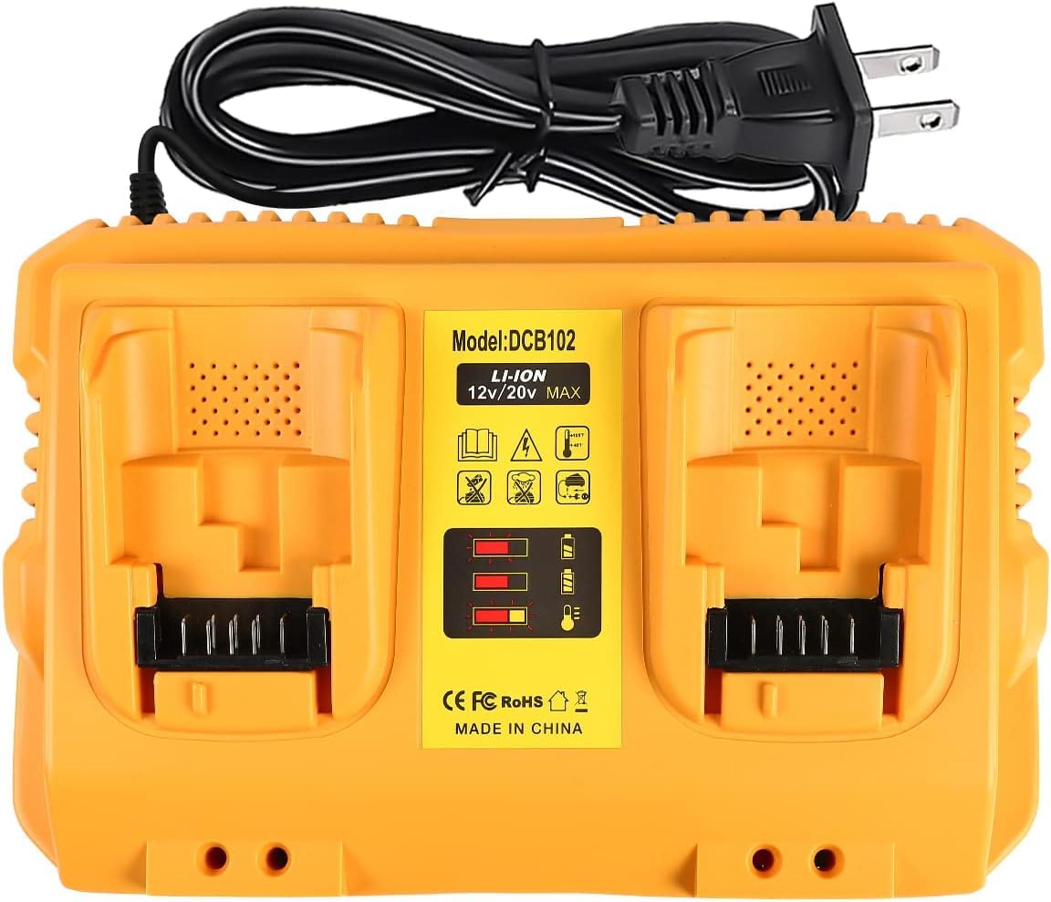 TeenPower DCB102 dual charger front view showing its compact design