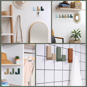 Teenyyou decorative wall hooks set enhances decor while keeping bags and accessories handy