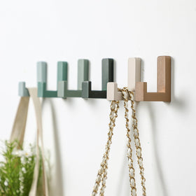 Teenyyou Nordic style wooden wall hooks add natural charm to any wall