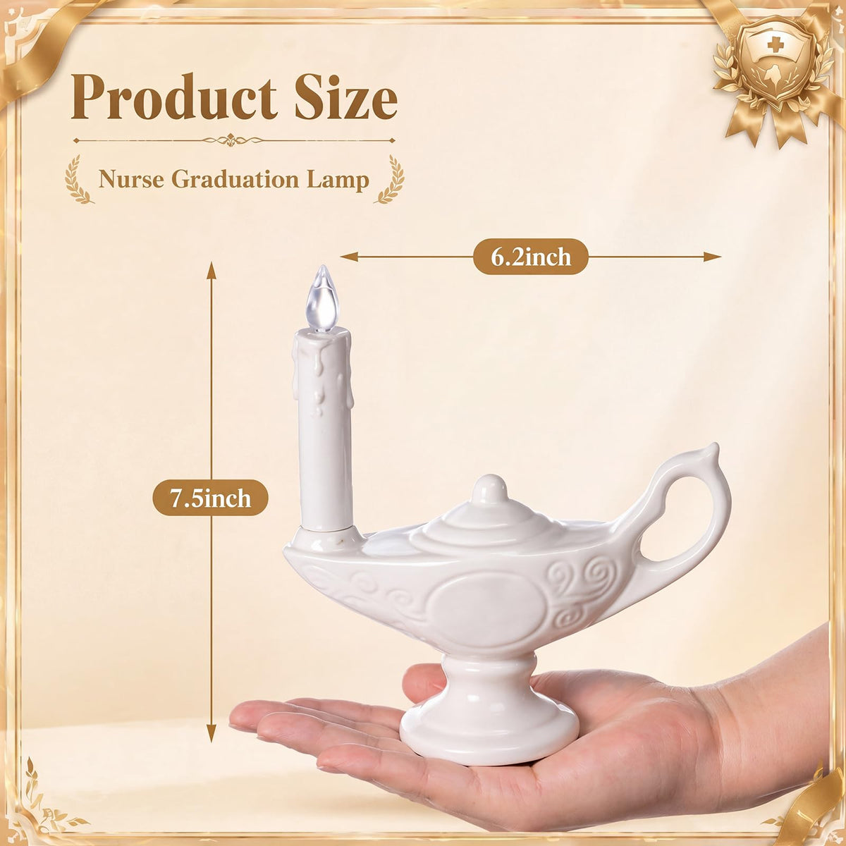 Teenyyou nurse graduation lamp shown in cozy decor setting