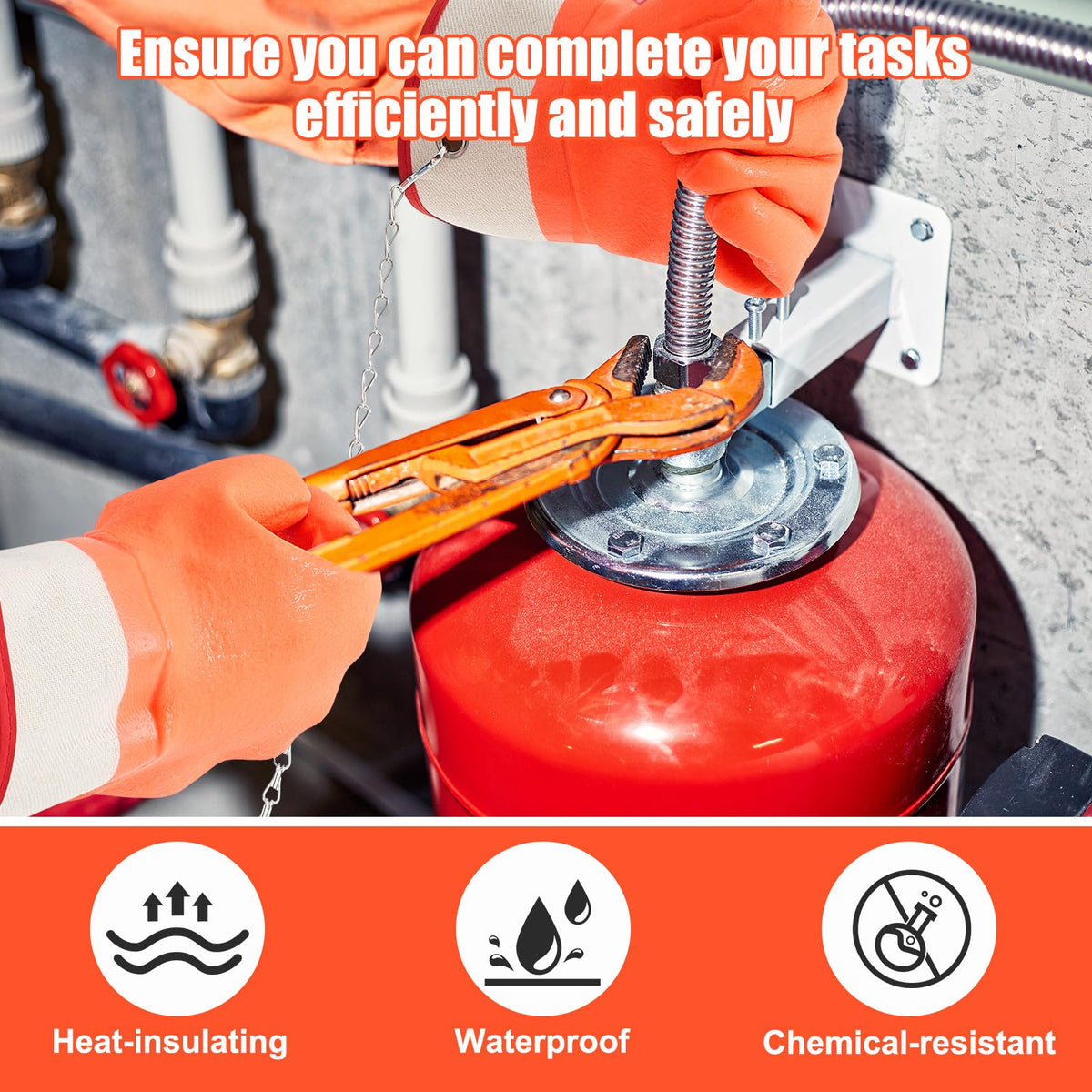 Teenyyou gloves with heat-insulated liner for comfortable cold propane work.