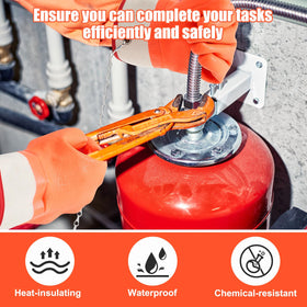 Teenyyou gloves with heat-insulated liner for comfortable cold propane work.