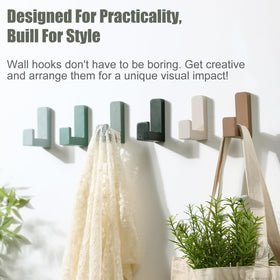 Teenyyou screw-mounted wall hooks offer sturdy support for heavier items up to 15 kg