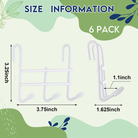 Teenyyou white wire-shelving hook closeup highlighting durable steel design.