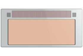 Tefuawe gold-coated welding lens shields eyes from UV/IR while reducing radiant heat.