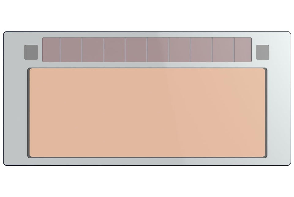 Tefuawe gold-coated welding lens shields eyes from UV/IR while reducing radiant heat.