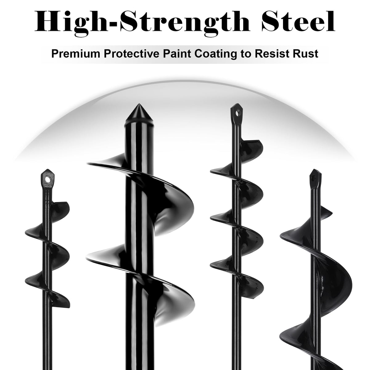 Tegarbed auger bits easily cut through soft soil with less effort
