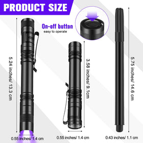 Tegeme mini UV flashlights compact pocket-friendly lights