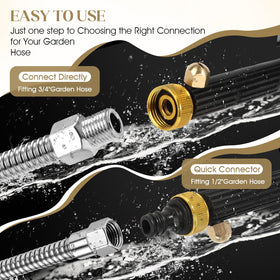Teikugv Spray nozzles set with versatile patterns for cleaning tasks