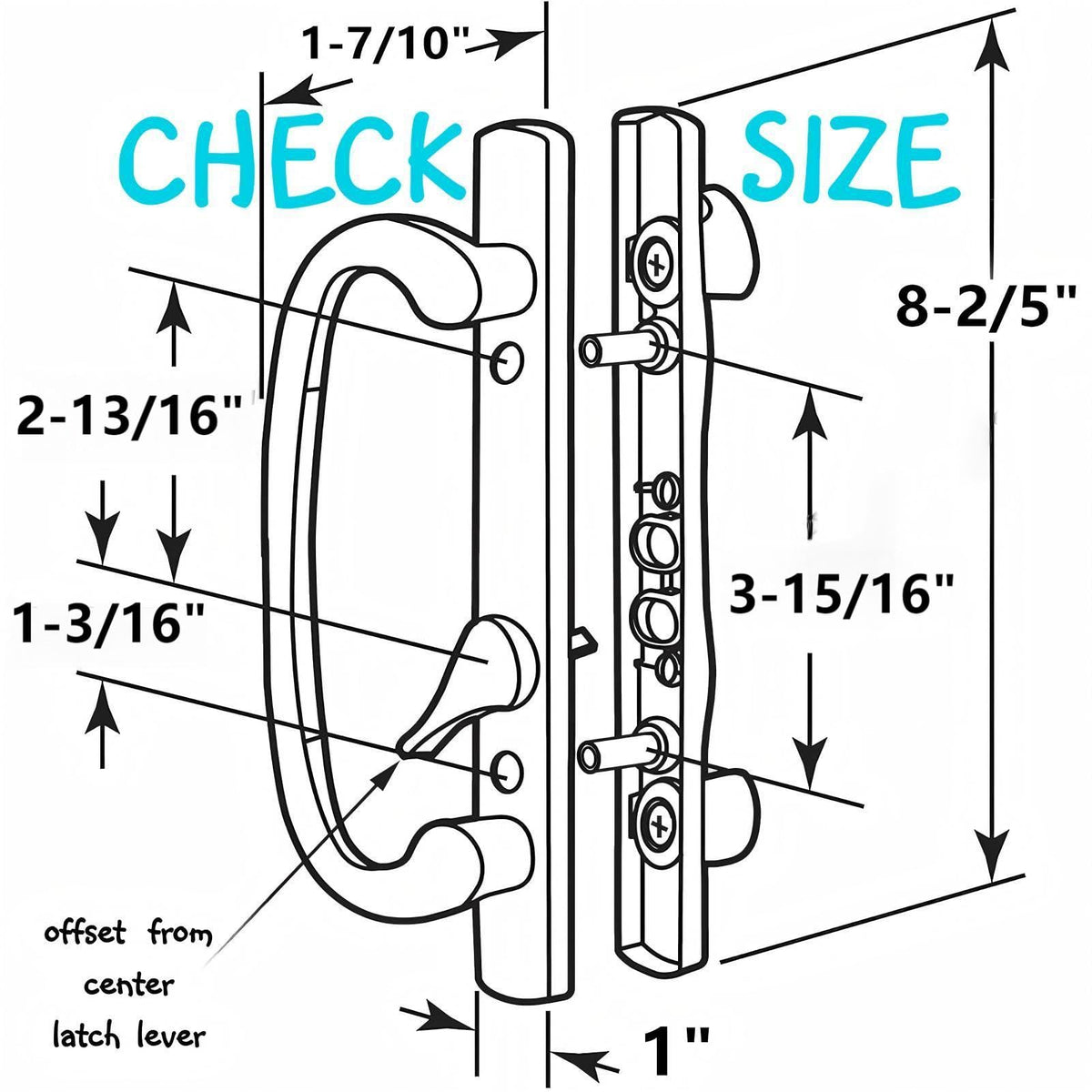 Teilmix offset exterior pull ready for outdoor use