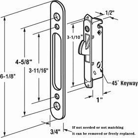 Teilmix zinc diecast mortise lock kit for secure installation