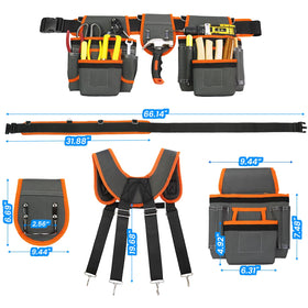 TEKCHIC magnetic tool belt ideal for electricians, carpenters and craftsmen.