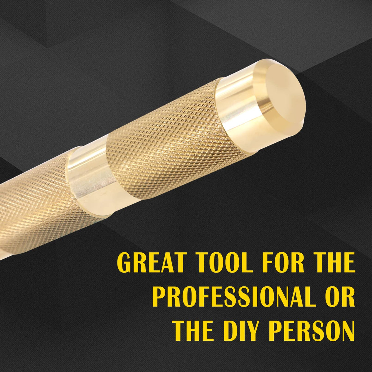 Tektall brass drift punch 3/4 inch blends strength and non-marring results.