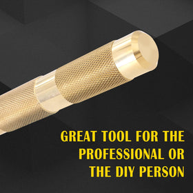 Tektall brass drift punch 3/4 inch blends strength and non-marring results.