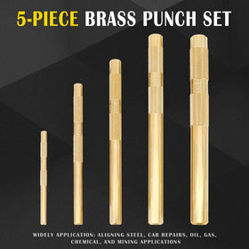 Tektall brass drift punch 3/8 inch for steady guiding with minimal surface marking.