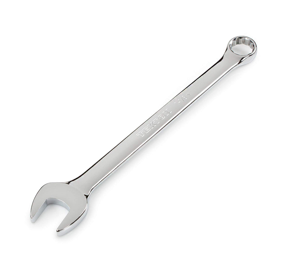 TEKTON 1-1/8 inch angled open end wrench for tight spaces.