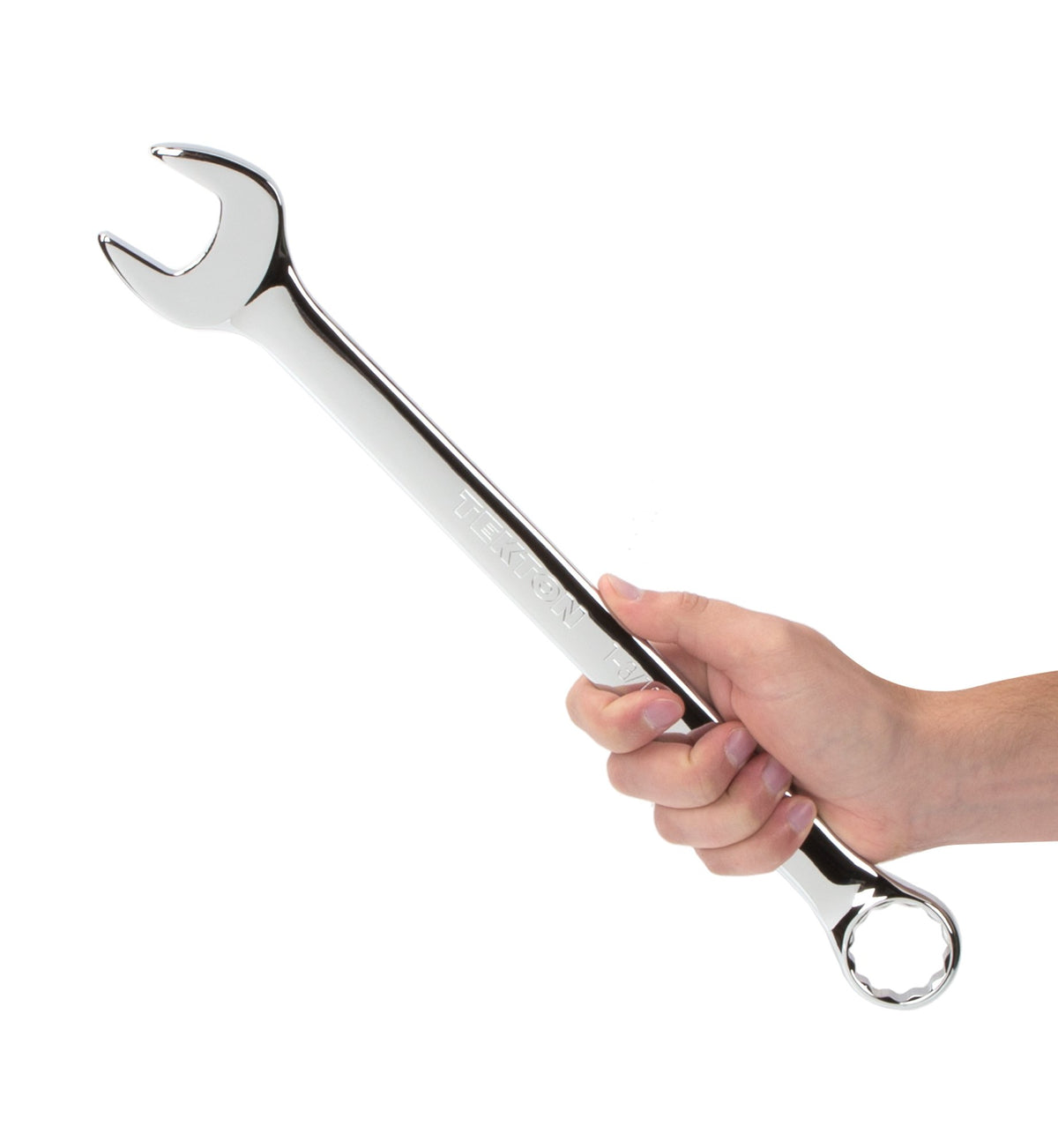 TEKTON 1-3/16 in combination wrench with clear stamped size markings