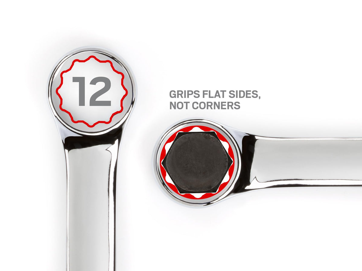 TEKTON 1-3/16 in combination wrench offsets box end for finger clearance
