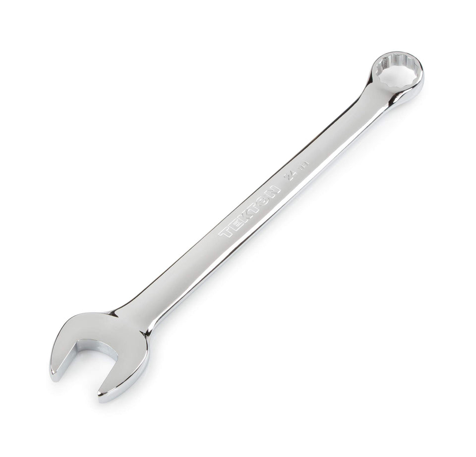 TEKTON 24mm wrench with angled open end for tight spaces