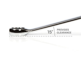 TEKTON 27 mm offset box end at 15 degrees for finger clearance