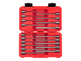 TEKTON long hex socket set in case for organized storage and quick access