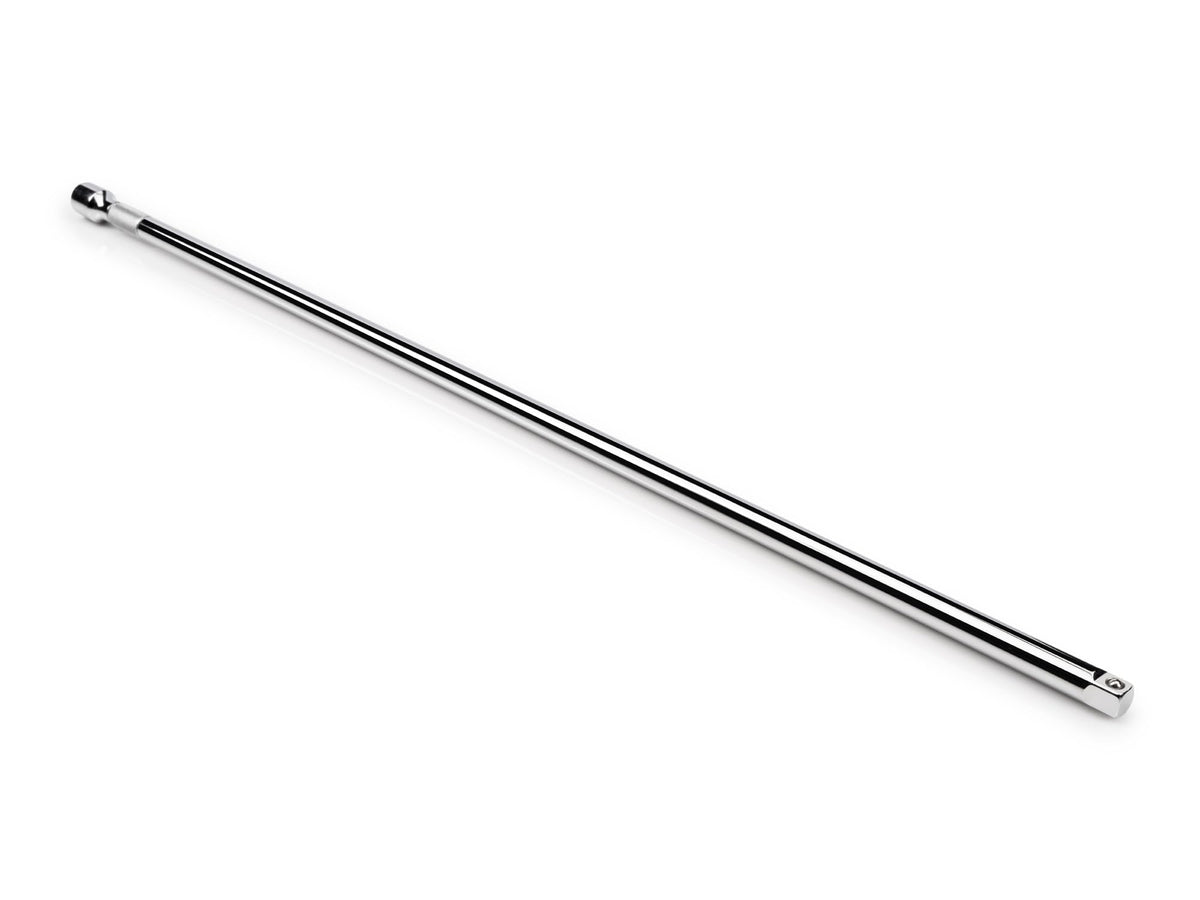 TEKTON extension with knurled band grips fasteners by touch for easier starts.