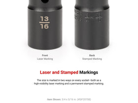 TEKTON 3-inch extension bar boosts reach for impact tools.