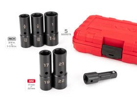 TEKTON flip socket 17-19mm aligns for tight wells.