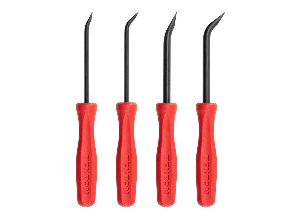 TEKTON mini pry bar with 50-degree end boosts leverage for stubborn components.