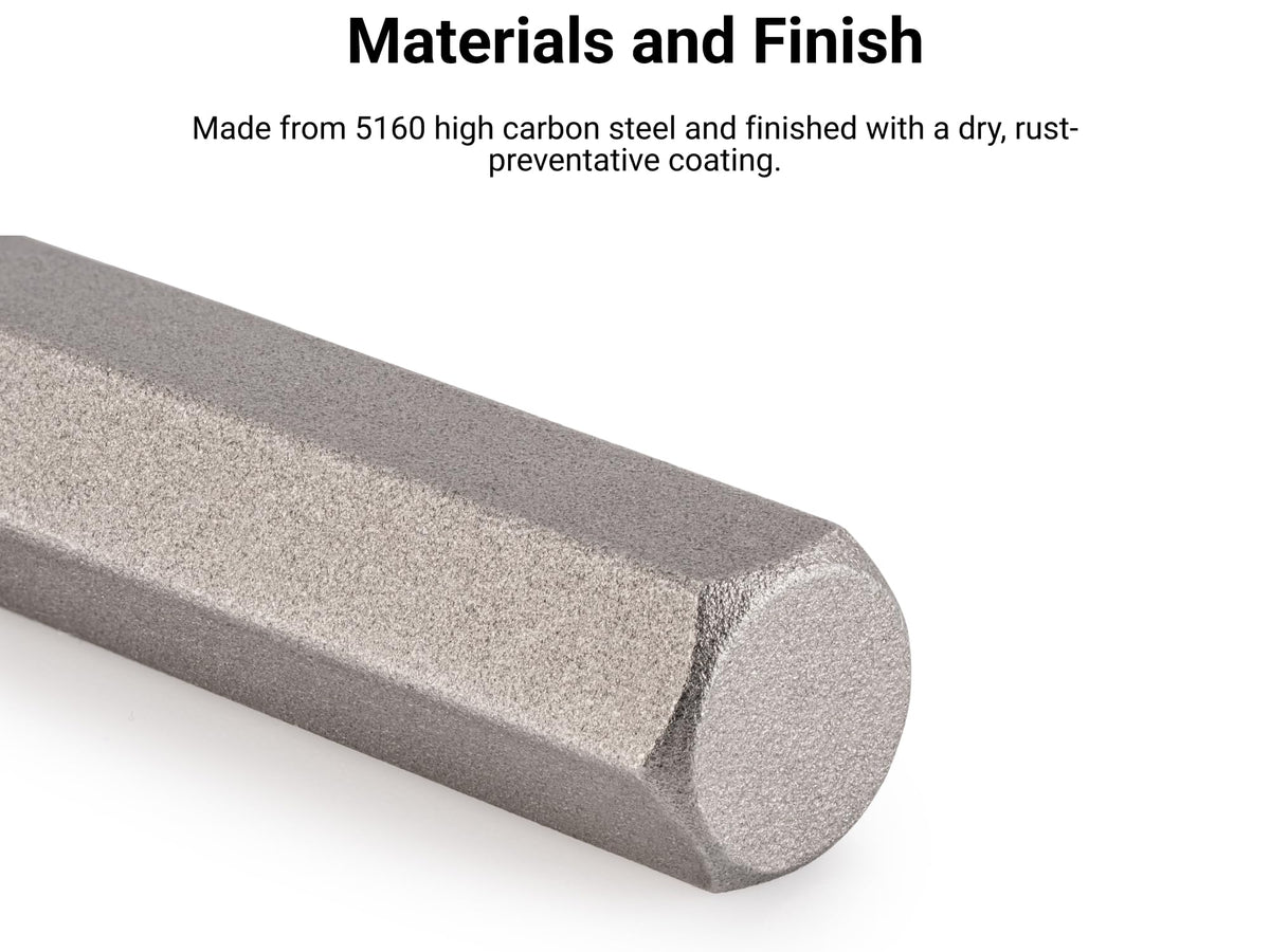 TEKTON hardened tip detail demonstrates durability under use.