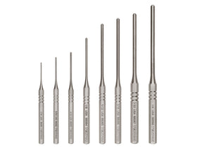 TEKTON roll pin punch set eight pieces for hollow-pin work.