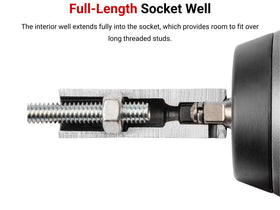TEKTON SID23032 radiused corners prevent fastener rounding under torque