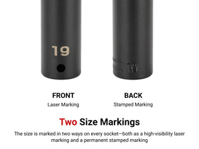 TEKTON SID23038 6-point head helps prevent rounding on stubborn fasteners.