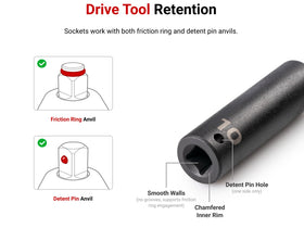 TEKTON SID23038 compatible with friction ring or detent pin anvils.