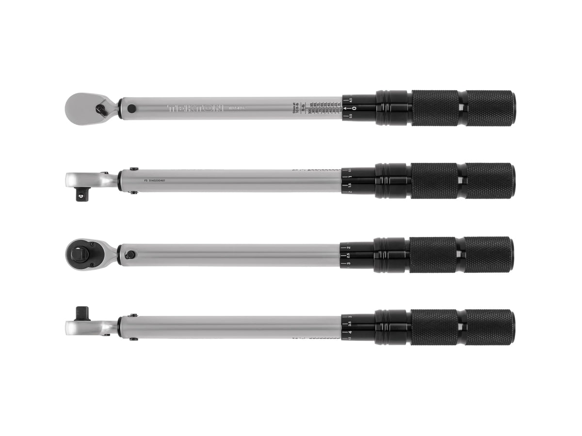 TEKTON torque wrench case interior organized for protection during transport.