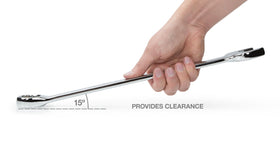 TEKTON combination wrench side contact prevents rounding.
