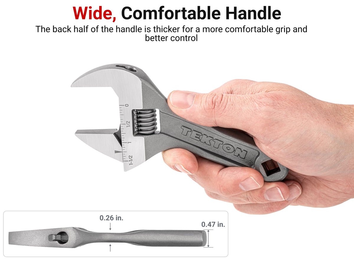 TEKTON zinc phosphate coating provides corrosion resistance for tougher tasks.