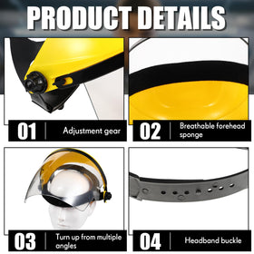 Tellegloww shield featuring adjustable fit for secure comfort.