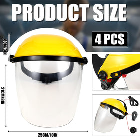 Tellegloww safety face shield with full-face protection for grinding and cutting.